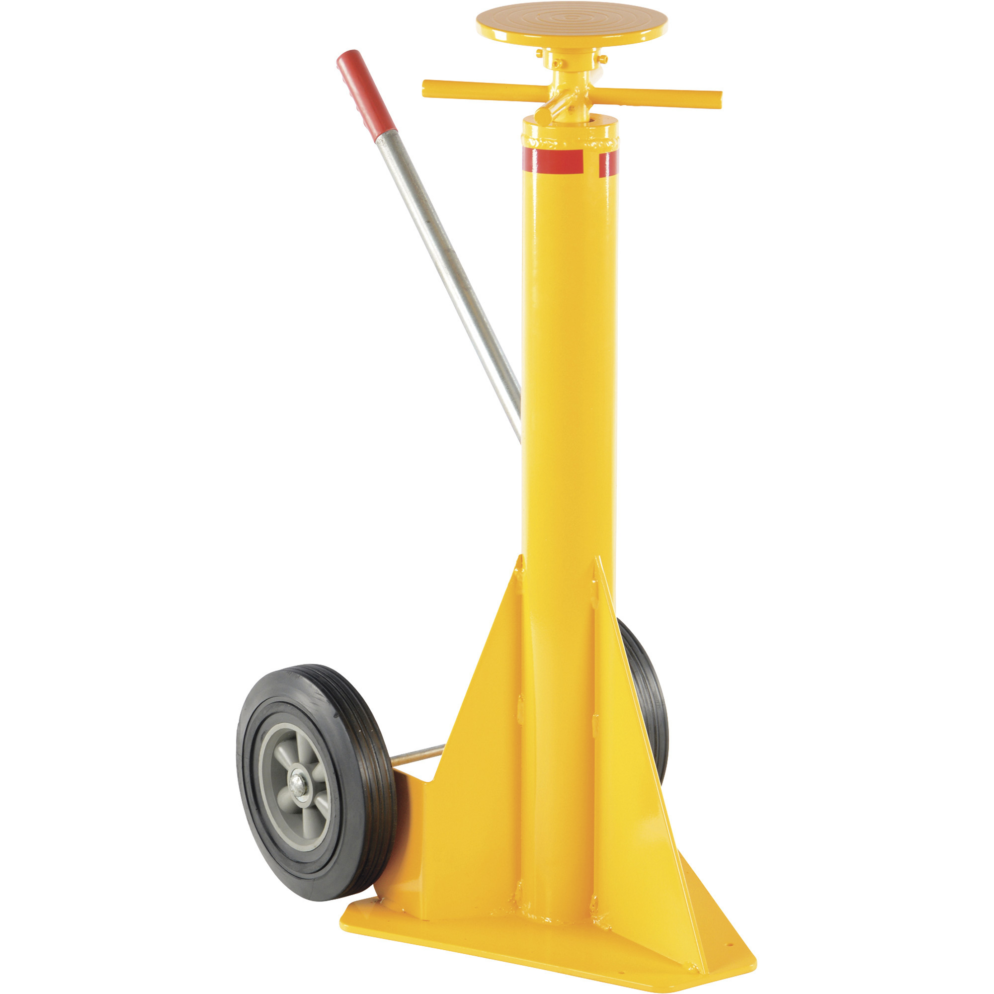 Vestil Stabilizing Trailer Jack - 40,000-Lb. Capacity, Quick Spin Top Design, 10in. Semi-Pneumatic Wheels, Model# SP-TOP